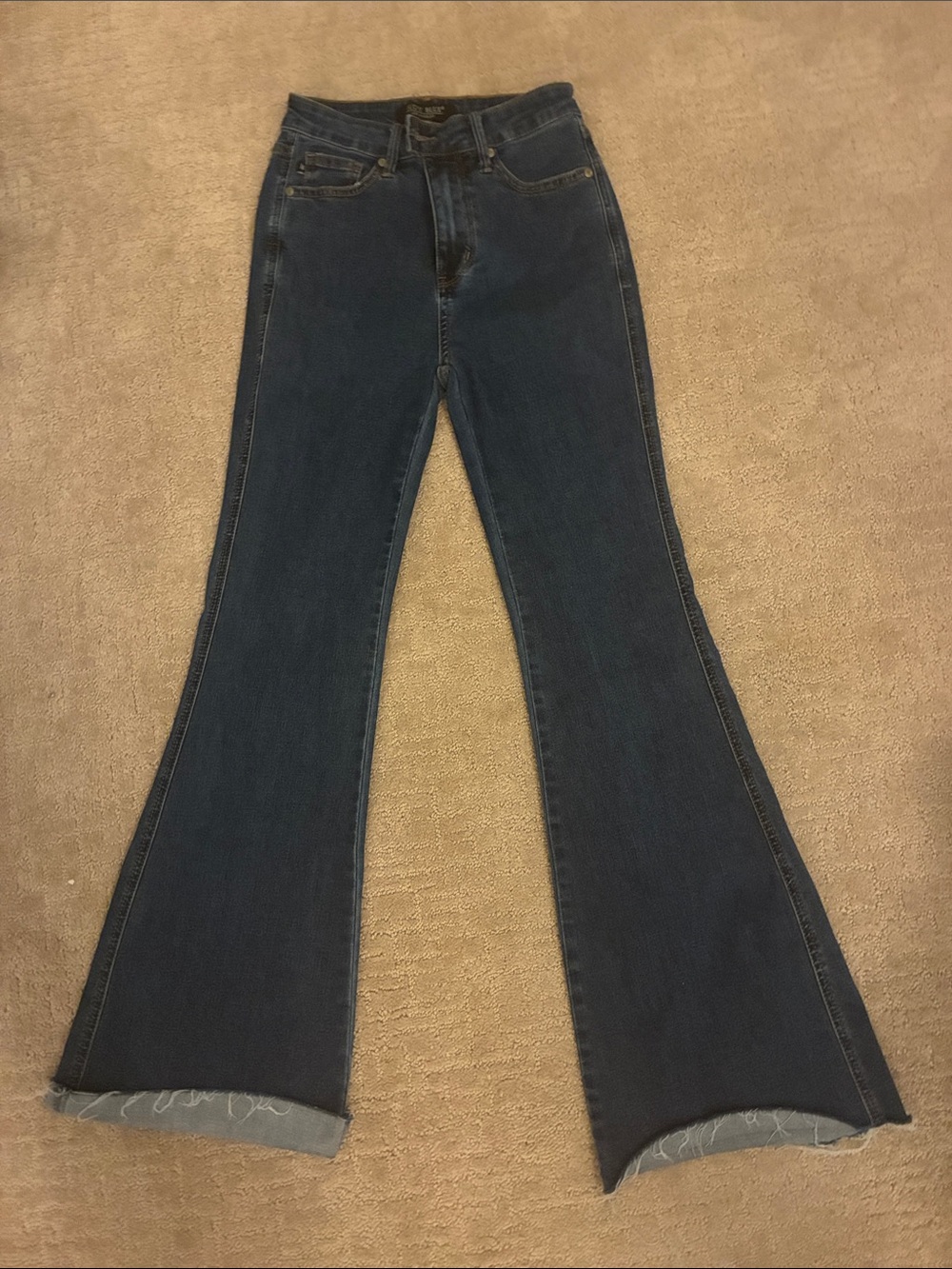 Judy Blue High-Waisted Flared Women Jeans - Dark Blue